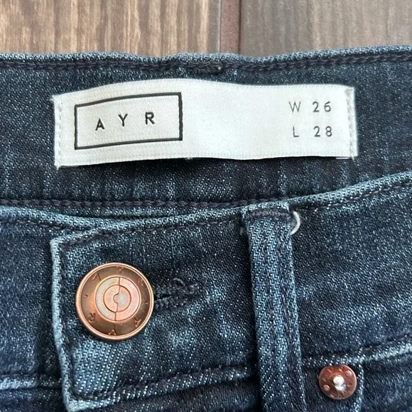 AYR The Riser High Rise Skinny Jeans in Psychic City Wash Sz 26 - Picture 7 of 10